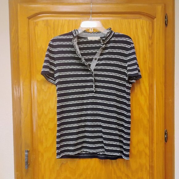 Tory Burch black and white top size medium - Picture 1 of 5